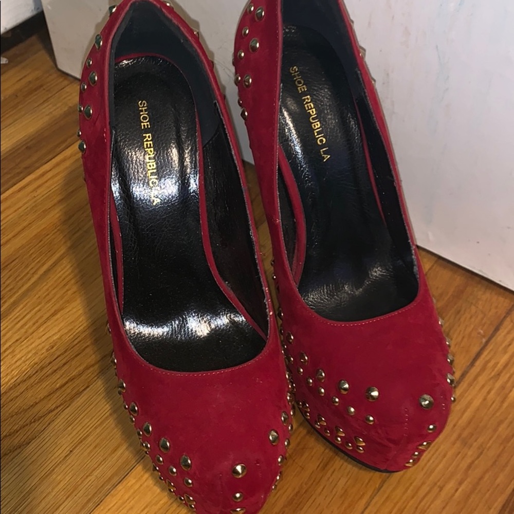 Red Studded heels